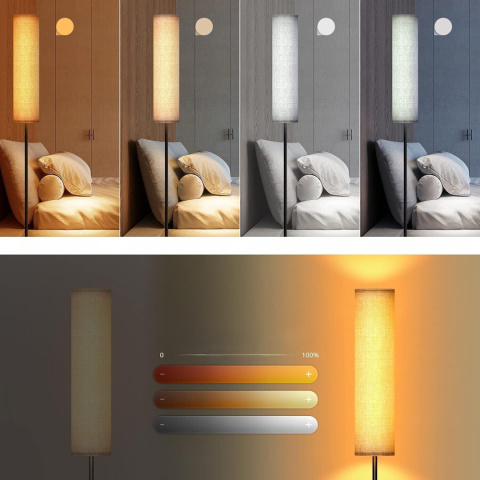 Lampa nocna podłogowa LED Messtoo z abażurem 2800-7000K 800lm 160cm Lampa nocna podłogowa LED Messtoo z abażurem 2800-7000K 800lm 160cm