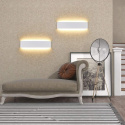LAMPA ŚCIENNA KINKIET LED ŚWIATŁO ŚCIENNE 3000K 14W 41CM ZESTAW 2 SZT LAMPA ŚCIENNA KINKIET LED ŚWIATŁO ŚCIENNE 3000K 14W 41CM ZESTAW 2 SZT