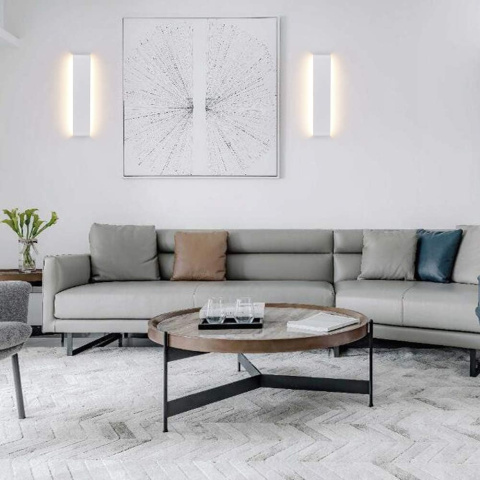 LAMPA ŚCIENNA KINKIET LED ŚWIATŁO ŚCIENNE 3000K 14W 41CM ZESTAW 2 SZT LAMPA ŚCIENNA KINKIET LED ŚWIATŁO ŚCIENNE 3000K 14W 41CM ZESTAW 2 SZT