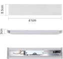 LAMPA ŚCIENNA KINKIET LED ŚWIATŁO ŚCIENNE 3000K 14W 41CM ZESTAW 2 SZT LAMPA ŚCIENNA KINKIET LED ŚWIATŁO ŚCIENNE 3000K 14W 41CM ZESTAW 2 SZT