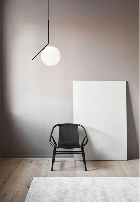 Lampa sufitowa wisząca MZStech pojedynczy duży klosz szklany 25cm Lampa sufitowa wisząca MZStech pojedynczy duży klosz szklany 25cm