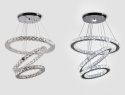 Lampa wisząca żyrandol LED ring 19/29/40cm kryształowa koła 50W biały zimny Lampa wisząca żyrandol LED ring 19/29/40cm kryształowa koła 50W biały zimny