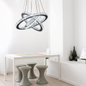 Lampa wisząca żyrandol LED ring 19/29/40cm kryształowa koła 50W biały zimny Lampa wisząca żyrandol LED ring 19/29/40cm kryształowa koła 50W biały zimny