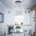 Lampa wisząca żyrandol LED ring 19/29/40cm kryształowa koła 50W biały zimny Lampa wisząca żyrandol LED ring 19/29/40cm kryształowa koła 50W biały zimny