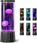 Lampka nocna lawowa LED z meduzami akwarium z pilotem RGB na biurko Lampka nocna lawowa LED z meduzami akwarium z pilotem RGB na biurko