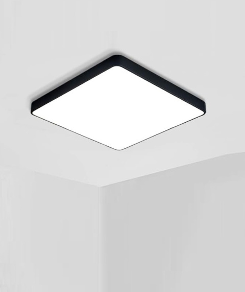 Lampa sufitowa plafon LED 60W 54x54cm pilot regulacja jasności RGB Lampa sufitowa plafon LED 60W 54x54cm pilot regulacja jasności RGB