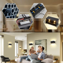 Lampa elewacyjna ścienna LED Kinkiet zewnętrzny ogrodowy GÓRA DÓŁ 1szt Lampa elewacyjna ścienna LED Kinkiet zewnętrzny ogrodowy GÓRA DÓŁ 1szt