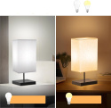 Lampka nocna dotykowa stołowa ściemnialna 2szt żarówki 4x 2700K/5000K Lampka nocna dotykowa stołowa ściemnialna 2szt żarówki 4x 2700K/5000K
