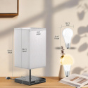 Lampka nocna dotykowa stołowa ściemnialna 2szt żarówki 4x 2700K/5000K Lampka nocna dotykowa stołowa ściemnialna 2szt żarówki 4x 2700K/5000K