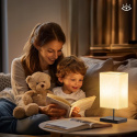 Lampka nocna dotykowa stołowa ściemnialna 2szt żarówki 4x 2700K/5000K Lampka nocna dotykowa stołowa ściemnialna 2szt żarówki 4x 2700K/5000K
