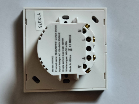 2X WŁĄCZNIK DOTYKOWY ROLETOWY DO ROLET WIFI 2,4 GHz 2X WŁĄCZNIK DOTYKOWY ROLETOWY DO ROLET WIFI 2,4 GHz