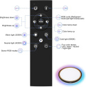 BAPRO LAMPA SUFITOWA RGB PLAFON 49 CM CZARNO BIAŁO ZŁOTY Z PILOTEM BAPRO LAMPA SUFITOWA RGB PLAFON 49 CM CZARNO BIAŁO ZŁOTY Z PILOTEM