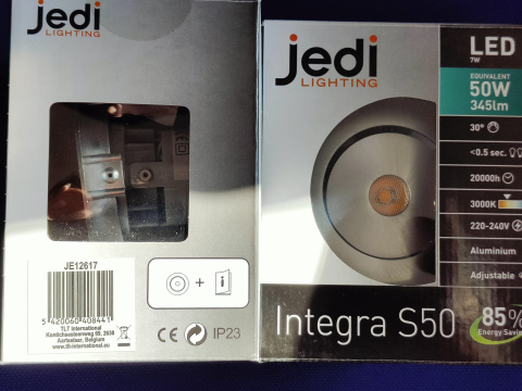 Lampa LED JEDI Lighting JE12617 345 lm 3000K integra s50 Lampa LED JEDI Lighting JE12617 345 lm 3000K integra s50