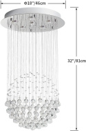 Saint Mossi Nowoczesny żyrandol kryształowy lampa sufitowa kryształy Saint Mossi Nowoczesny żyrandol kryształowy lampa sufitowa kryształy