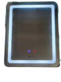 Lustro z regulowanym oświetleniem anty para regulacja led z kablem 50 x 40 cm Lustro z regulowanym oświetleniem anty para regulacja led z kablem 50 x 40 cm