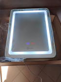 Lustro z regulowanym oświetleniem anty para regulacja led z kablem 50 x 40 cm Lustro z regulowanym oświetleniem anty para regulacja led z kablem 50 x 40 cm