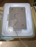 Lustro z regulowanym oświetleniem anty para regulacja led z kablem 50 x 40 cm Lustro z regulowanym oświetleniem anty para regulacja led z kablem 50 x 40 cm
