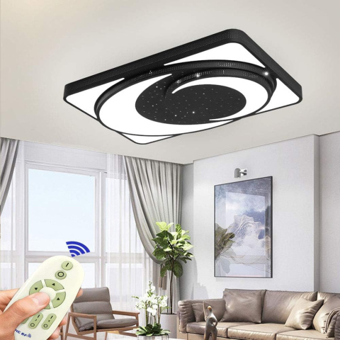 MIWOOHO Lampa sufitowa żyrandol panel LED 72W 65/43 cm MIWOOHO Lampa sufitowa żyrandol panel LED 72W 65/43 cm