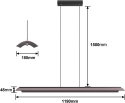 MAINEN LAMPA INDUKCYJNA ŻYRANDOL LED ALUMINIUM sterowanie ręką MAINEN LAMPA INDUKCYJNA ŻYRANDOL LED ALUMINIUM sterowanie ręką