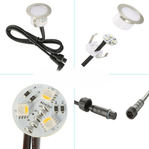 REFLEKTORKI LED DO ZABUDOWY SUBOSI PODŁOGOWE 5 SZT REFLEKTORKI LED DO ZABUDOWY SUBOSI PODŁOGOWE 5 SZT