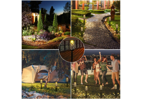 Lampki LED solarne ogrodowe gruntowe wbijane lampy do zawieszenia 6szt Lampki LED solarne ogrodowe gruntowe wbijane lampy do zawieszenia 6szt