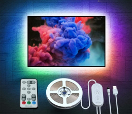 TAŚMA LED RGB 3M PILOT MUZYKA GOVEE H6183 OŚWIETLENIE STEROWANIE KOLORAMI