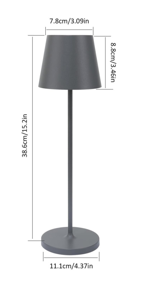 Lampa stołowa LED K-BRIGHT ściemniana + stacja ładująca 3000K 240lm Lampa stołowa LED K-BRIGHT ściemniana + stacja ładująca 3000K 240lm