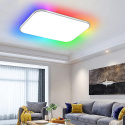 Lampa sufitowa RGB Aufun 48W plafon LED ściemniana pilot 48W 3600-4320LM Lampa sufitowa RGB Aufun 48W plafon LED ściemniana pilot 48W 3600-4320LM