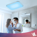 Lampa sufitowa RGB Aufun 48W plafon LED ściemniana pilot 48W 3600-4320LM Lampa sufitowa RGB Aufun 48W plafon LED ściemniana pilot 48W 3600-4320LM