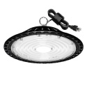 Żyrandol przemysłowy UFO LED czarna warsztatowa 200W lampa sufitowa 5000K Żyrandol przemysłowy UFO LED czarna warsztatowa 200W lampa sufitowa 5000K