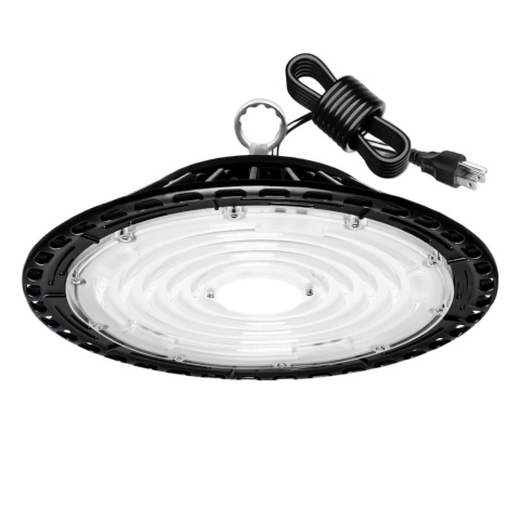 Żyrandol przemysłowy UFO LED czarna warsztatowa 200W lampa sufitowa 5000K Żyrandol przemysłowy UFO LED czarna warsztatowa 200W lampa sufitowa 5000K