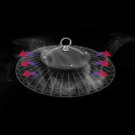 Żyrandol przemysłowy UFO LED czarna warsztatowa 200W lampa sufitowa 5000K Żyrandol przemysłowy UFO LED czarna warsztatowa 200W lampa sufitowa 5000K