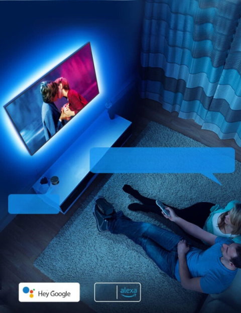 TAŚMA LED GOVEE H6182 STEROWANIE KOLORAMI RGB LED STRIP LIGHT 3M APLIKACJA TAŚMA LED GOVEE H6182 STEROWANIE KOLORAMI RGB LED STRIP LIGHT 3M APLIKACJA