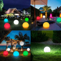 lampa ogrodowa zewnętrzna LED 4 białe kule RGB ściemniane sterowanie pilot lampa ogrodowa zewnętrzna LED 4 białe kule RGB ściemniane sterowanie pilot