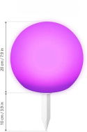 lampa ogrodowa zewnętrzna LED 4 białe kule RGB ściemniane sterowanie pilot lampa ogrodowa zewnętrzna LED 4 białe kule RGB ściemniane sterowanie pilot