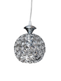 lampa wiszaca zwisająca żyrandol z kryształkami srebrny lampa wiszaca zwisająca żyrandol z kryształkami srebrny