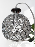 lampa wiszaca zwisająca żyrandol z kryształkami srebrny lampa wiszaca zwisająca żyrandol z kryształkami srebrny