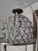 lampa wiszaca zwisająca żyrandol z kryształkami srebrny lampa wiszaca zwisająca żyrandol z kryształkami srebrny