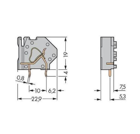 28 X Złączka modularna do płytek druk. WAGO 745-813 z zaciskiem CAGE CLAMP 28 X Złączka modularna do płytek druk. WAGO 745-813 z zaciskiem CAGE CLAMP