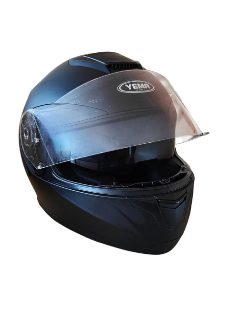Kask motocyklowy Yema YM-831 rozmiar M czarny mat z szybą quad cross Kask motocyklowy Yema YM-831 rozmiar M czarny mat z szybą quad cross