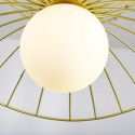 Present LAMPA KLOSZ ŻYRANDOL ZŁOTY METAL SZKLANY KLOSZ Present LAMPA KLOSZ ŻYRANDOL ZŁOTY METAL SZKLANY KLOSZ