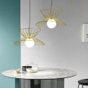 Present LAMPA KLOSZ ŻYRANDOL ZŁOTY METAL SZKLANY KLOSZ Present LAMPA KLOSZ ŻYRANDOL ZŁOTY METAL SZKLANY KLOSZ