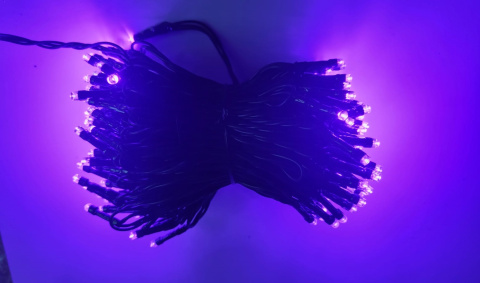 Lampki choinkowe 200LED lila zewnętrzne wewnętrzne świąteczne 8 trybów Lampki choinkowe 200LED lila zewnętrzne wewnętrzne świąteczne 8 trybów