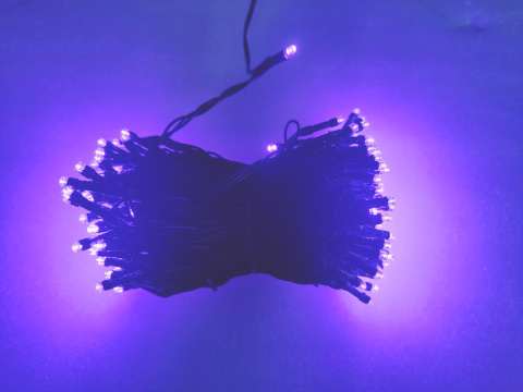 Lampki choinkowe 200LED lila zewnętrzne wewnętrzne świąteczne 8 trybów Lampki choinkowe 200LED lila zewnętrzne wewnętrzne świąteczne 8 trybów