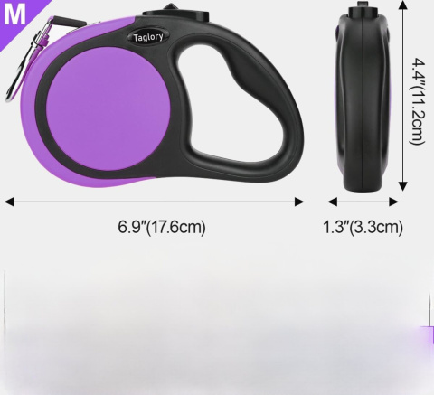 smycz automatyczna zwijana z blokadą 5 m rozmiar M DO 20 kg dla małego psa smycz automatyczna zwijana z blokadą 5 m rozmiar M DO 20 kg dla małego psa