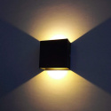 Lampa ścienna salon korytarz kinkiet GÓRA DÓŁ Ciepłe światło 6W Czarne Lampa ścienna salon korytarz kinkiet GÓRA DÓŁ Ciepłe światło 6W Czarne