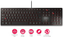 Klawiatura Cherry KC 6000 Slim metal USB QWERTZ Klawiatura Cherry KC 6000 Slim metal USB QWERTZ