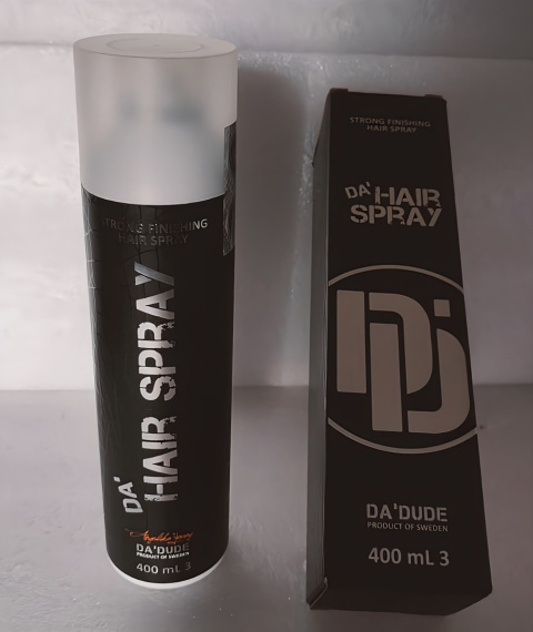 Lakier do włosów dla mężczyzn Da Dude Da 400ml STRONG FINISHING Lakier do włosów dla mężczyzn Da Dude Da 400ml STRONG FINISHING