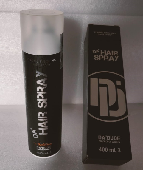 Lakier do włosów dla mężczyzn Da Dude Da 400ml STRONG FINISHING Lakier do włosów dla mężczyzn Da Dude Da 400ml STRONG FINISHING
