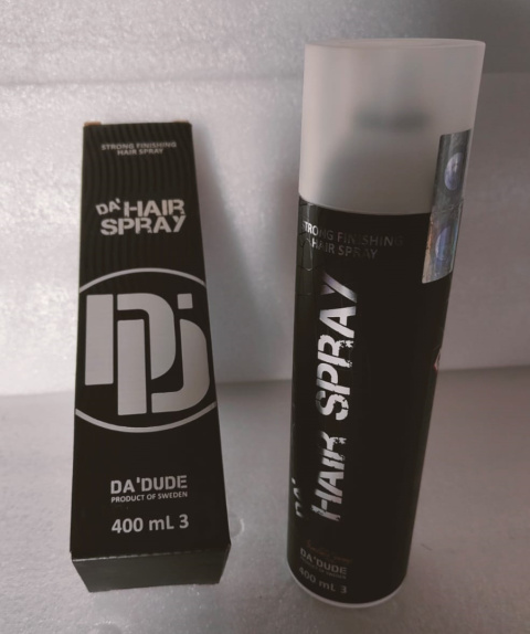 Lakier do włosów dla mężczyzn Da Dude Da 400ml STRONG FINISHING Lakier do włosów dla mężczyzn Da Dude Da 400ml STRONG FINISHING